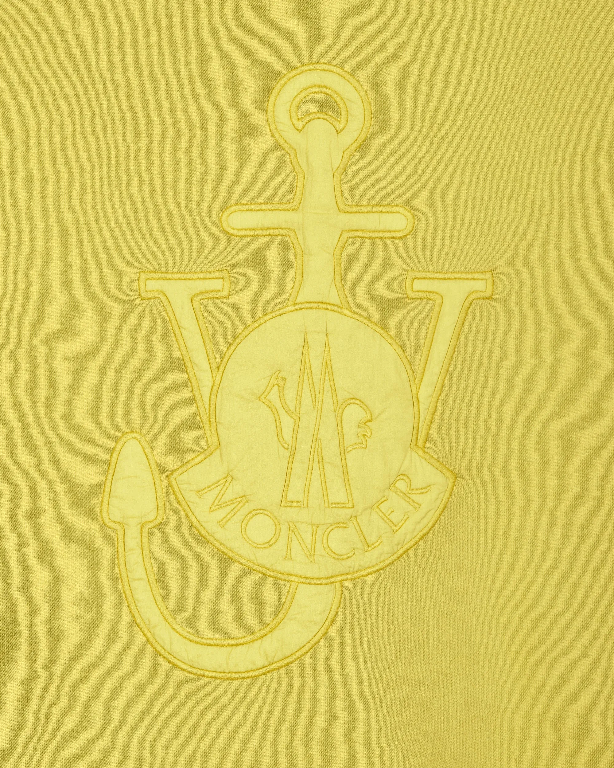 1 Moncler JW Anderson Logo Crewneck Sweatshirt Yellow