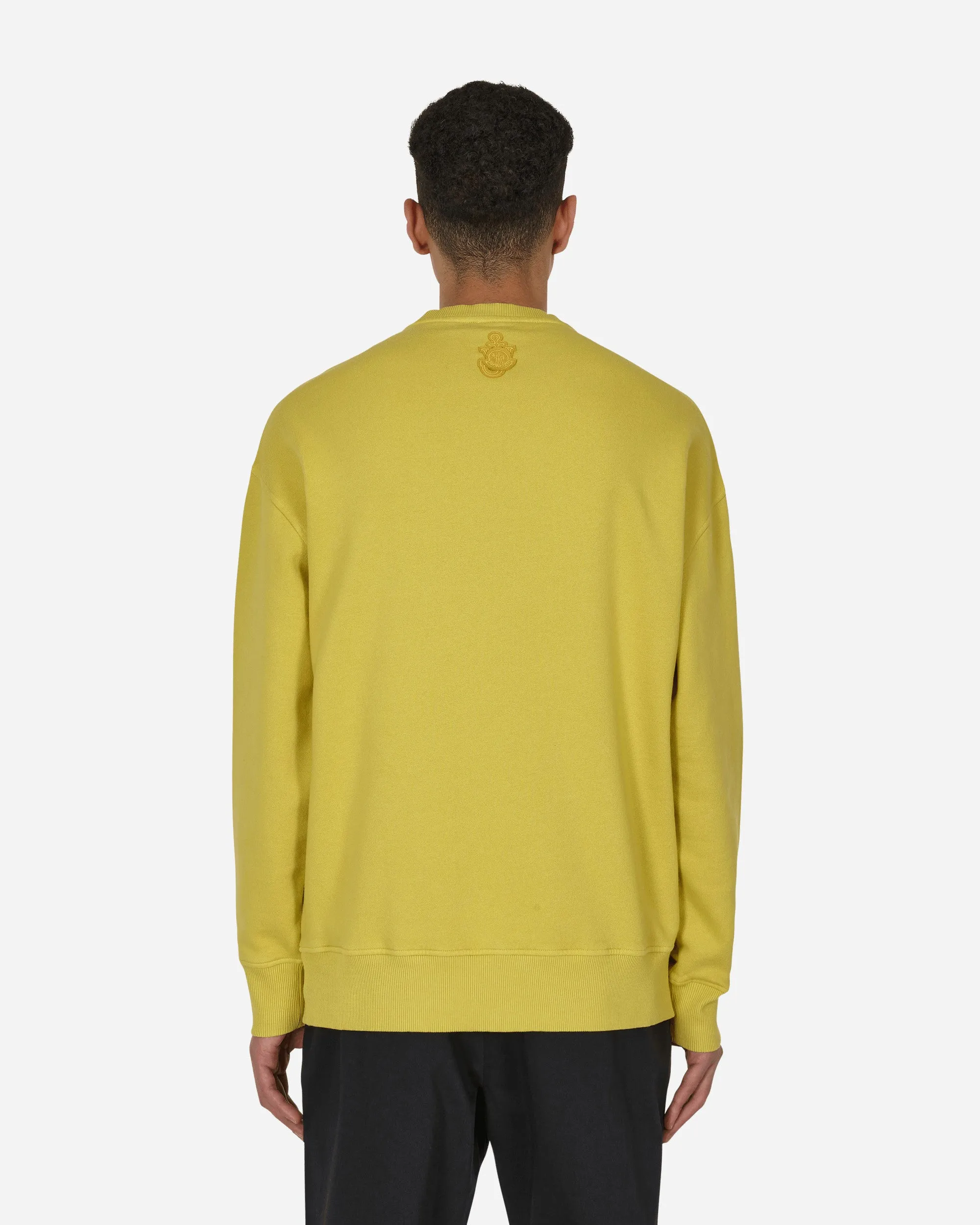 1 Moncler JW Anderson Logo Crewneck Sweatshirt Yellow