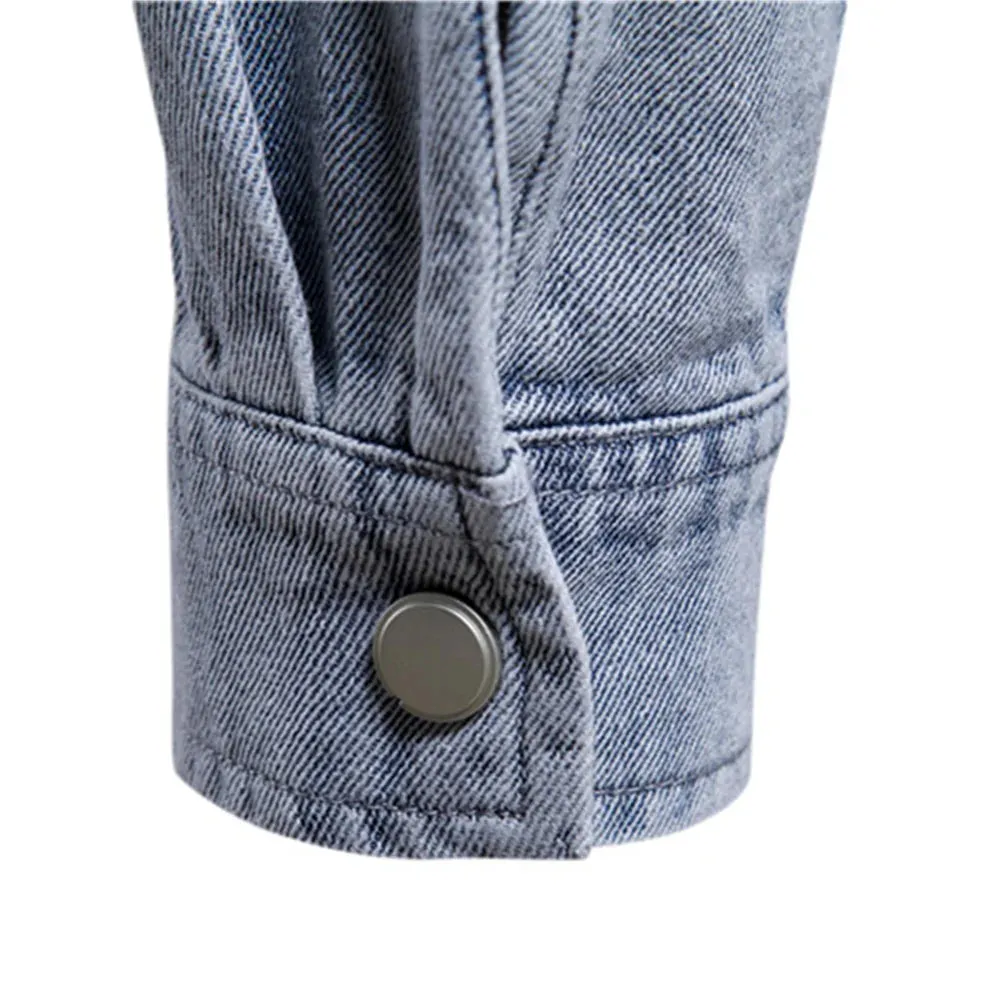 100% Cotton Denim Shirts Men Casual Solid Color Thick Long Sleeve Shirt for Men Spring High Quality Jeans Male Shirt