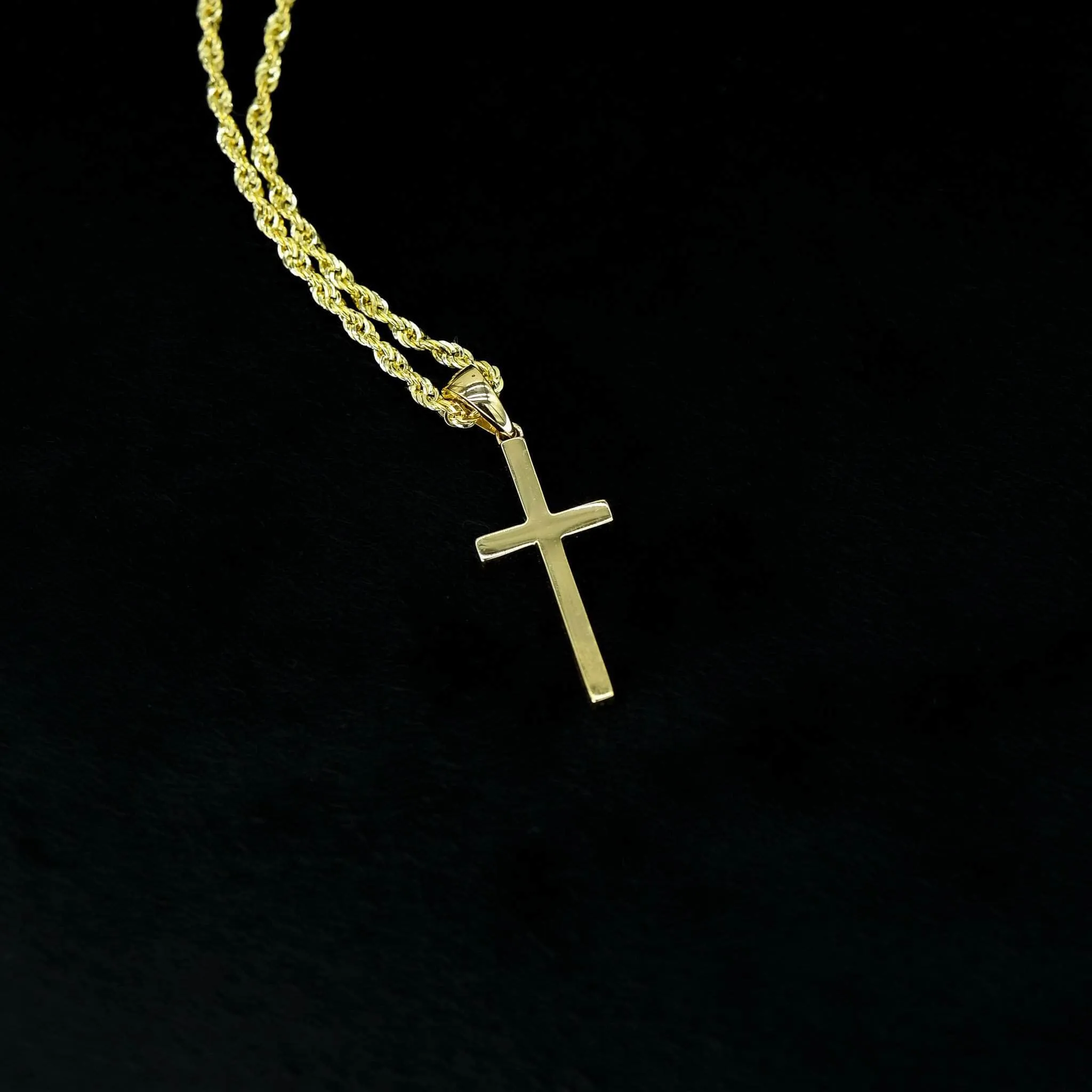 10K Small Gold Cross