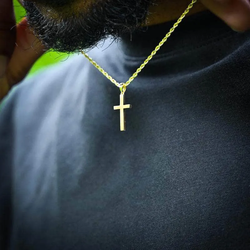 10K Small Gold Cross