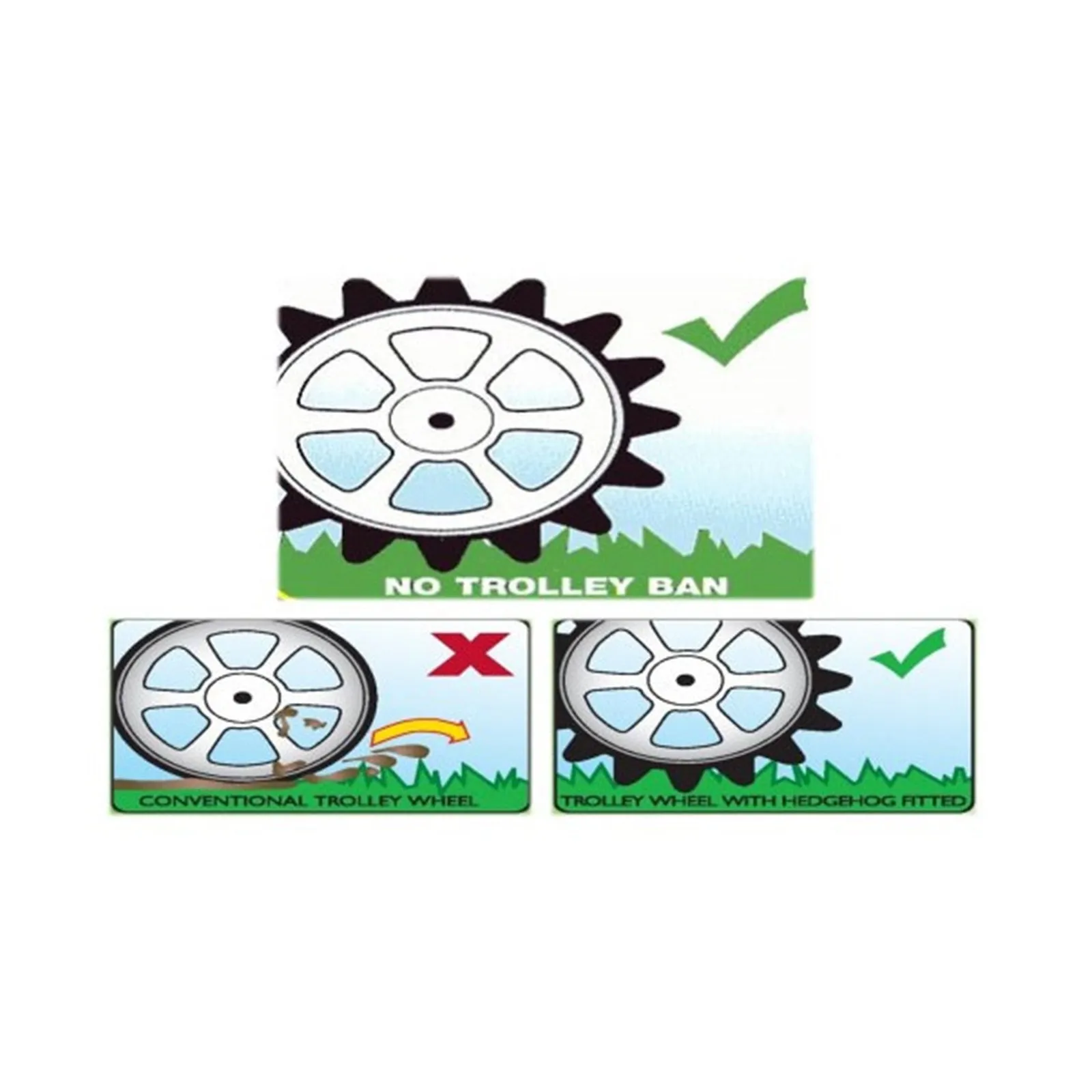 14'' Hedgehog Golf Trolley Wheel Sleeves