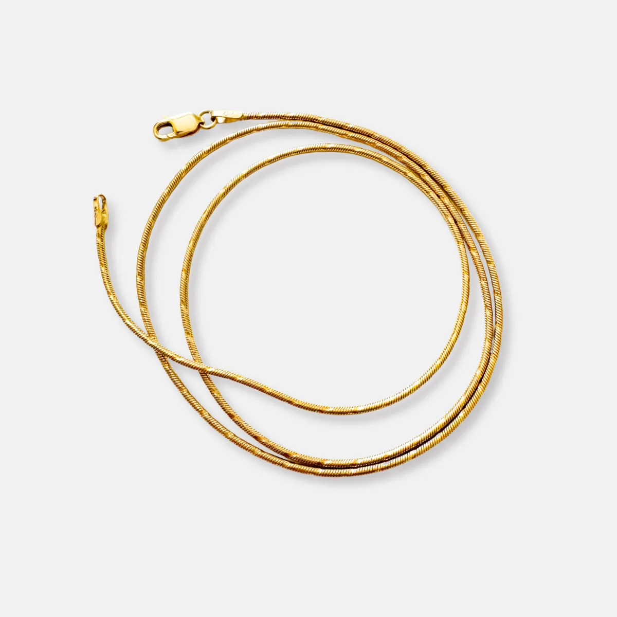 14K Yellow Gold Vintage Snake Chain - Sample Sale