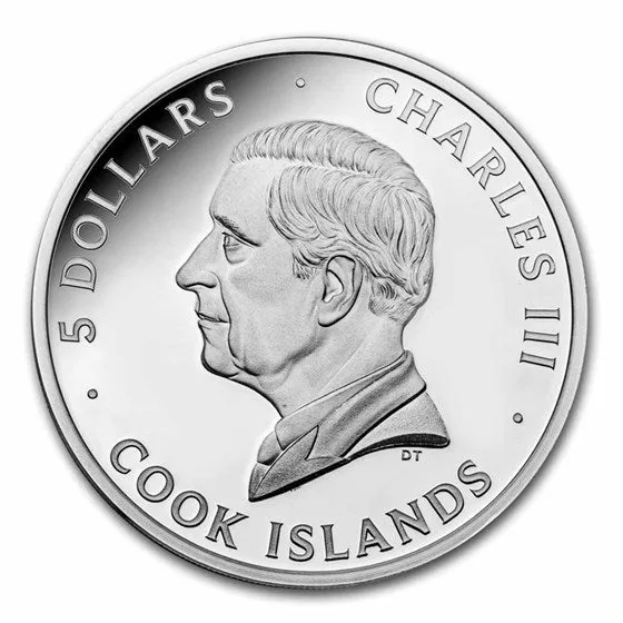 2023 1 oz Proof Cook Islands Silver Typefaces Frankenstein Coin