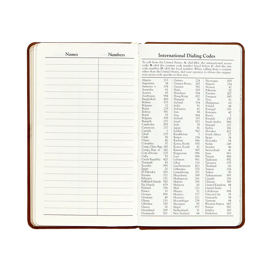 2025 Pocket Datebook Planner 5" - Traditional & Goatskin