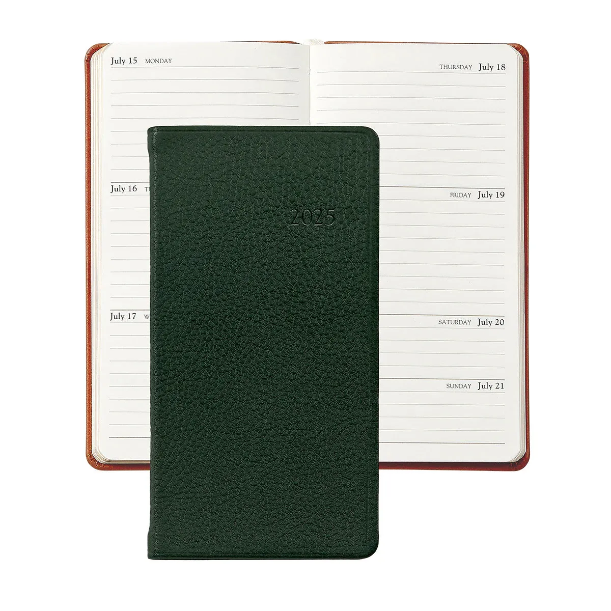 2025 Pocket Datebook Planner 5" - Traditional & Goatskin