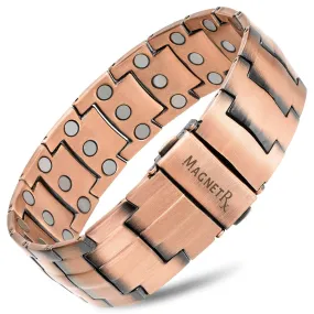 3x Strength Copper Magnetic Bracelet for Men (Legacy)