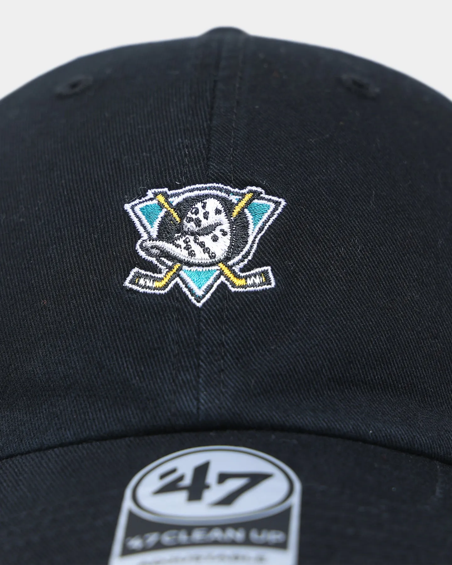 47 Brand Anaheim Ducks Clean Up Strapback Black