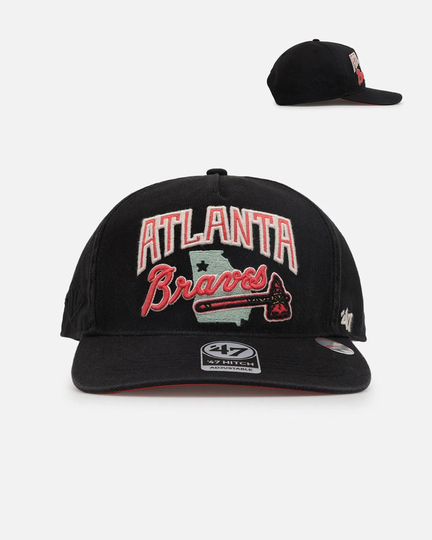 47 Brand Atlanta Braves 'MLB Trophy Case' 47 Hitch Snapback Black