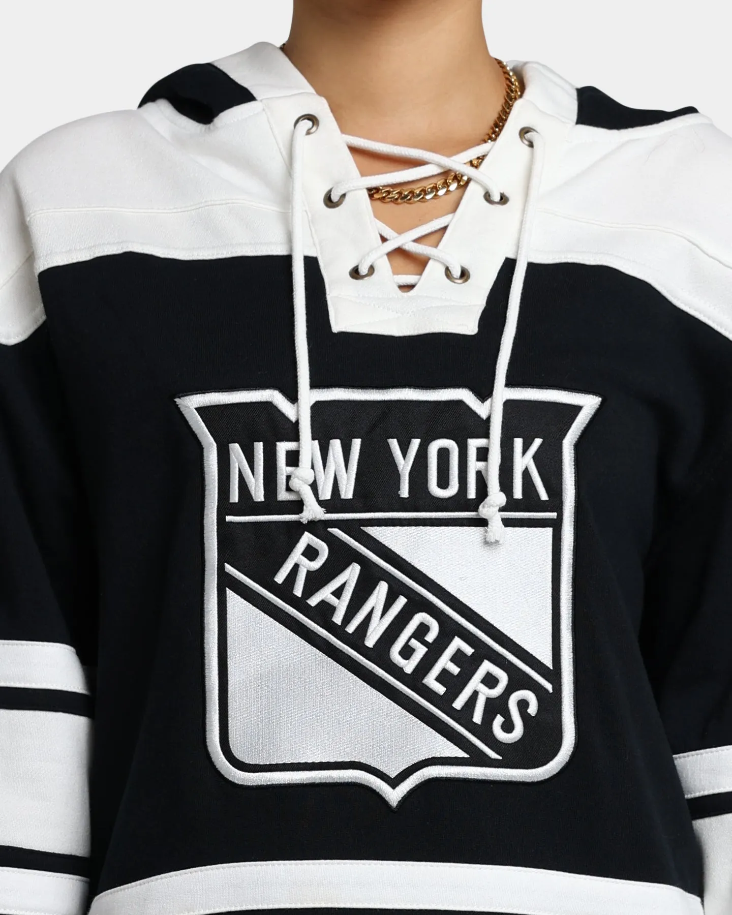 47 Brand New York Rangers Superior Lacer Hoodie Jet Black