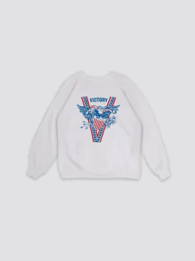 70S V FOR VICTORY CREW NECK SWEATSHIRT