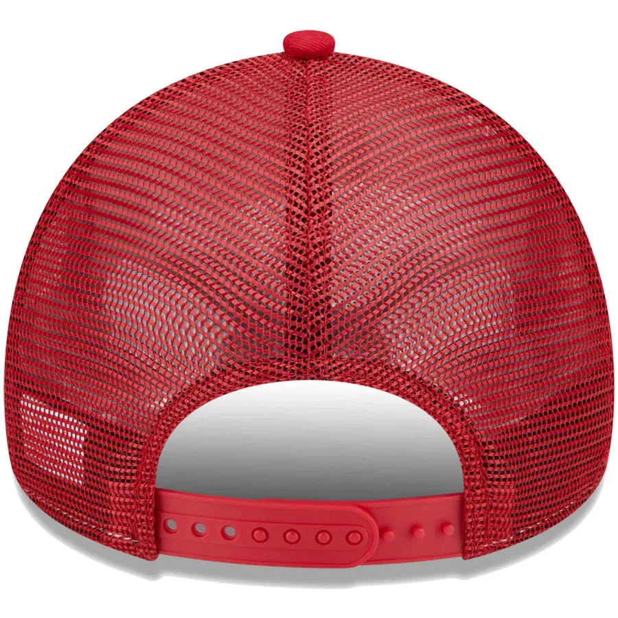 AC Milan New Era Core E-Frame Trucker Adjustable Hat - White/Red