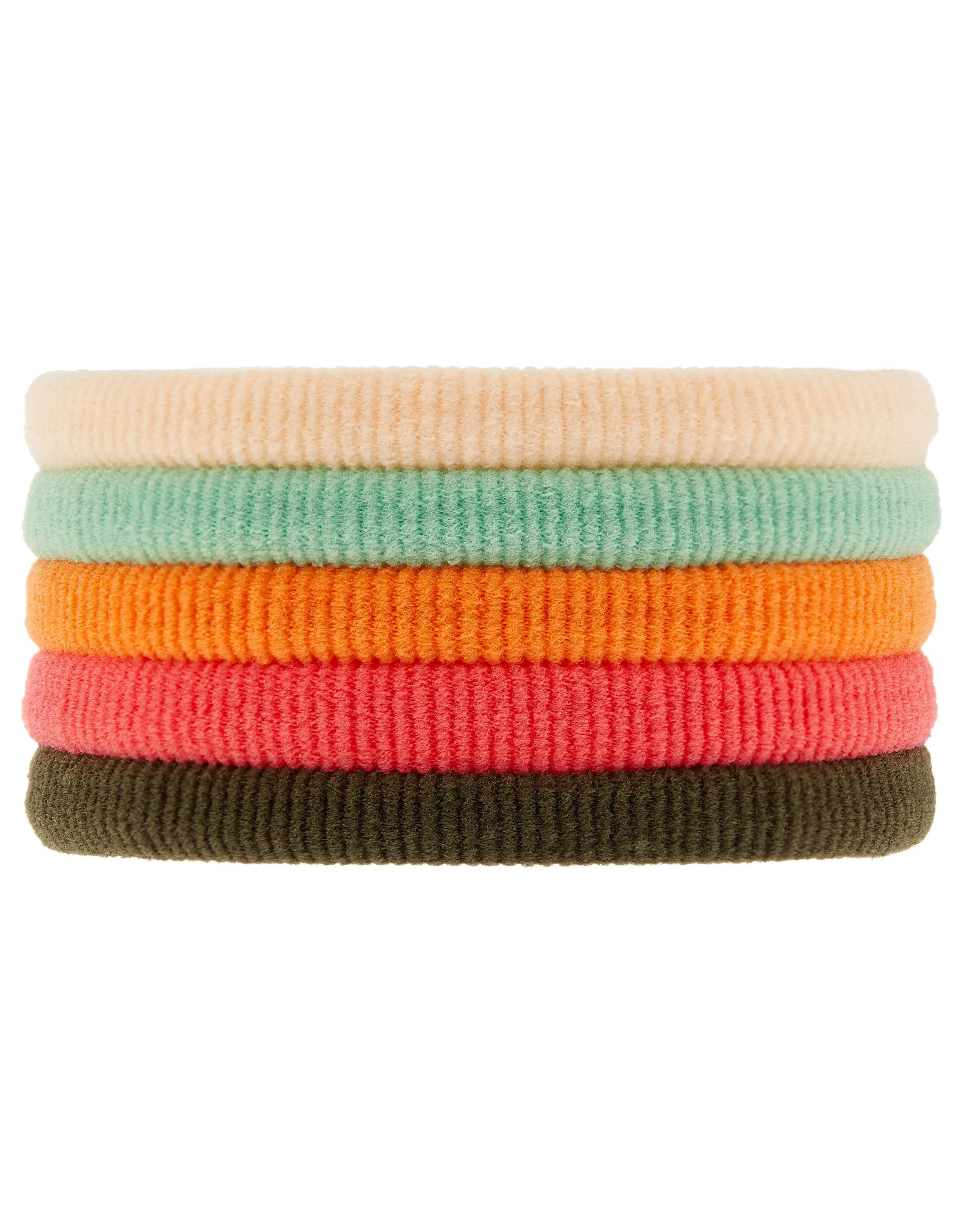 Accessorize London Darks-Multi Solid Ponytail Holder