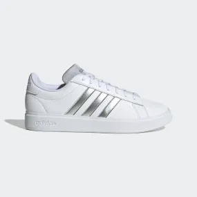 ADIDAS WOMEN'S GRANDCOURT 2.0 WHITE/SILVER SHOES