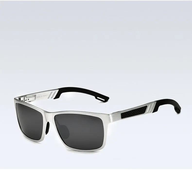 Aluminum Mirror Eyewear Polarized Lens Fashion Sunglasses for Men