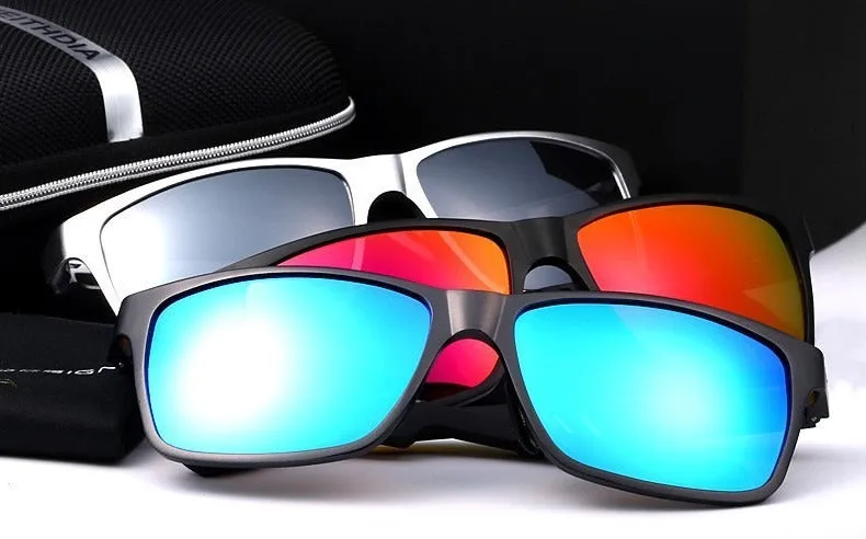 Aluminum Mirror Eyewear Polarized Lens Fashion Sunglasses for Men