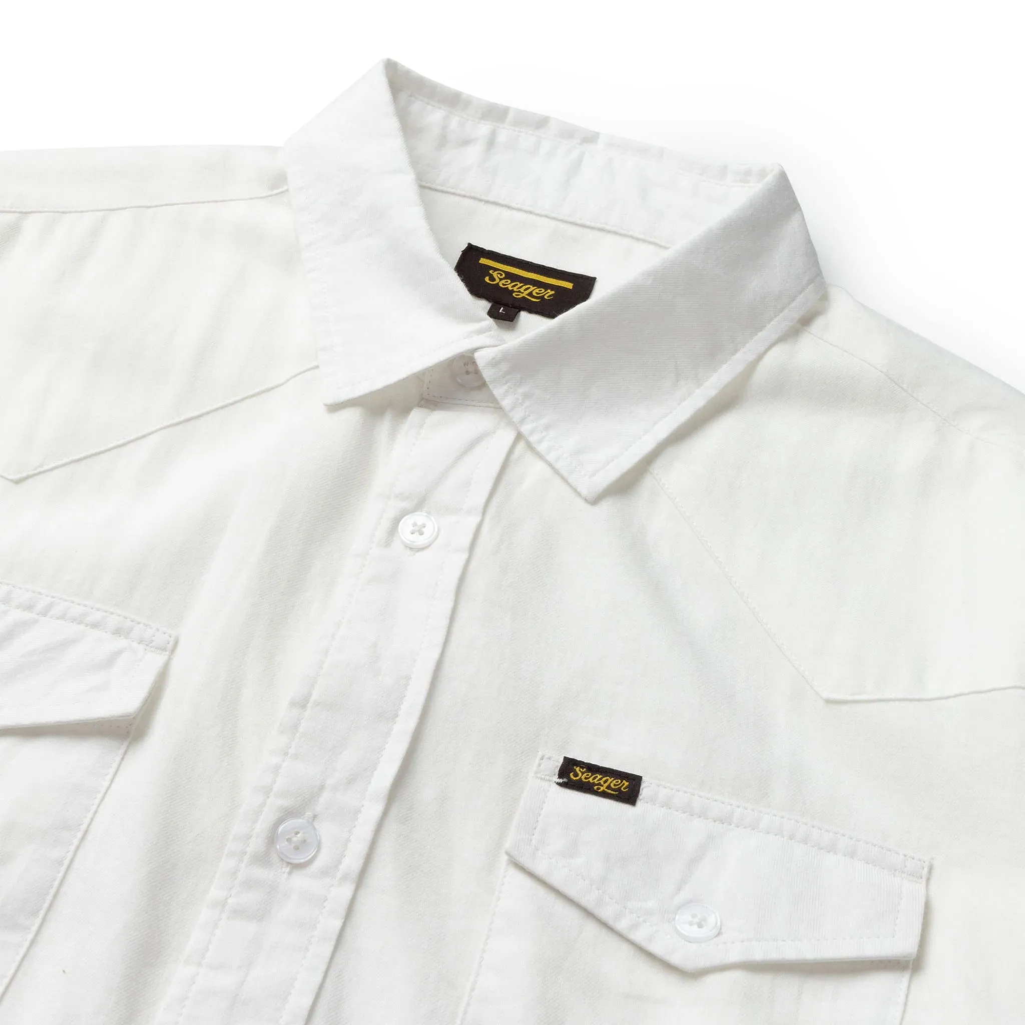 Amarillo L/S Shirt | White | Seager Co.