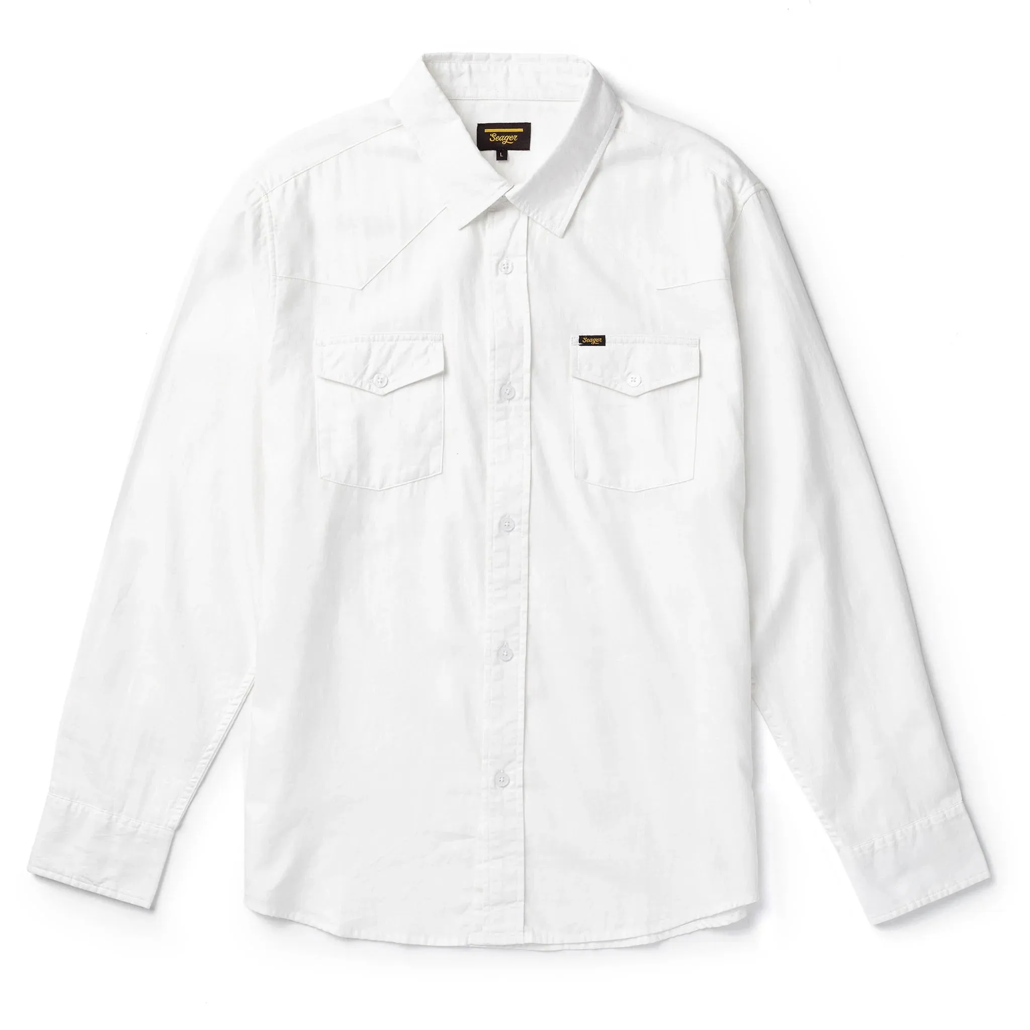 Amarillo L/S Shirt | White | Seager Co.