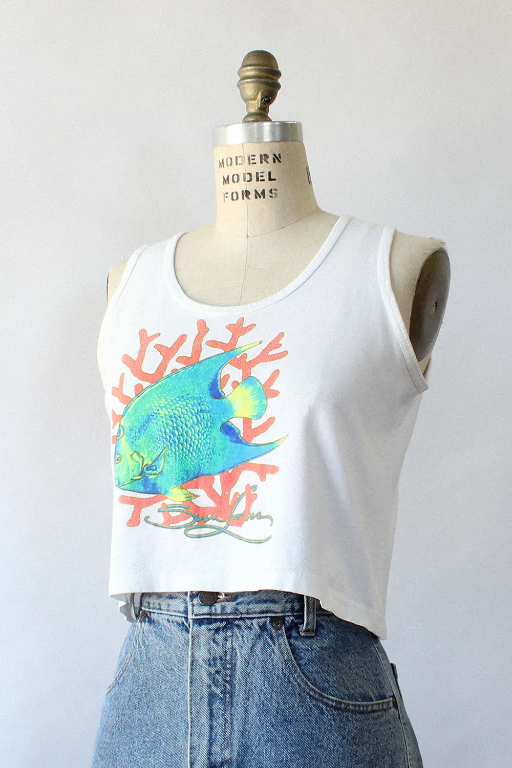 Angel Fish Crop Tank XS-M