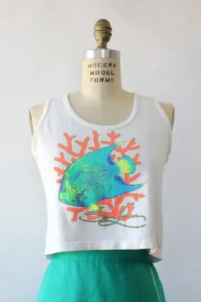 Angel Fish Crop Tank XS-M