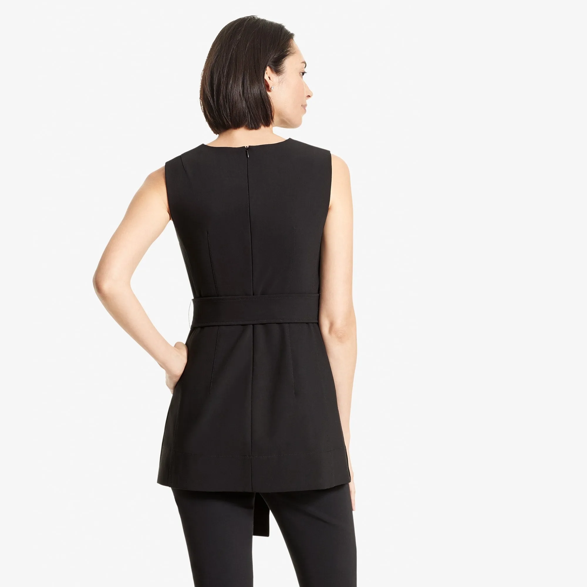 Angelina Top - PowerStretch :: Black