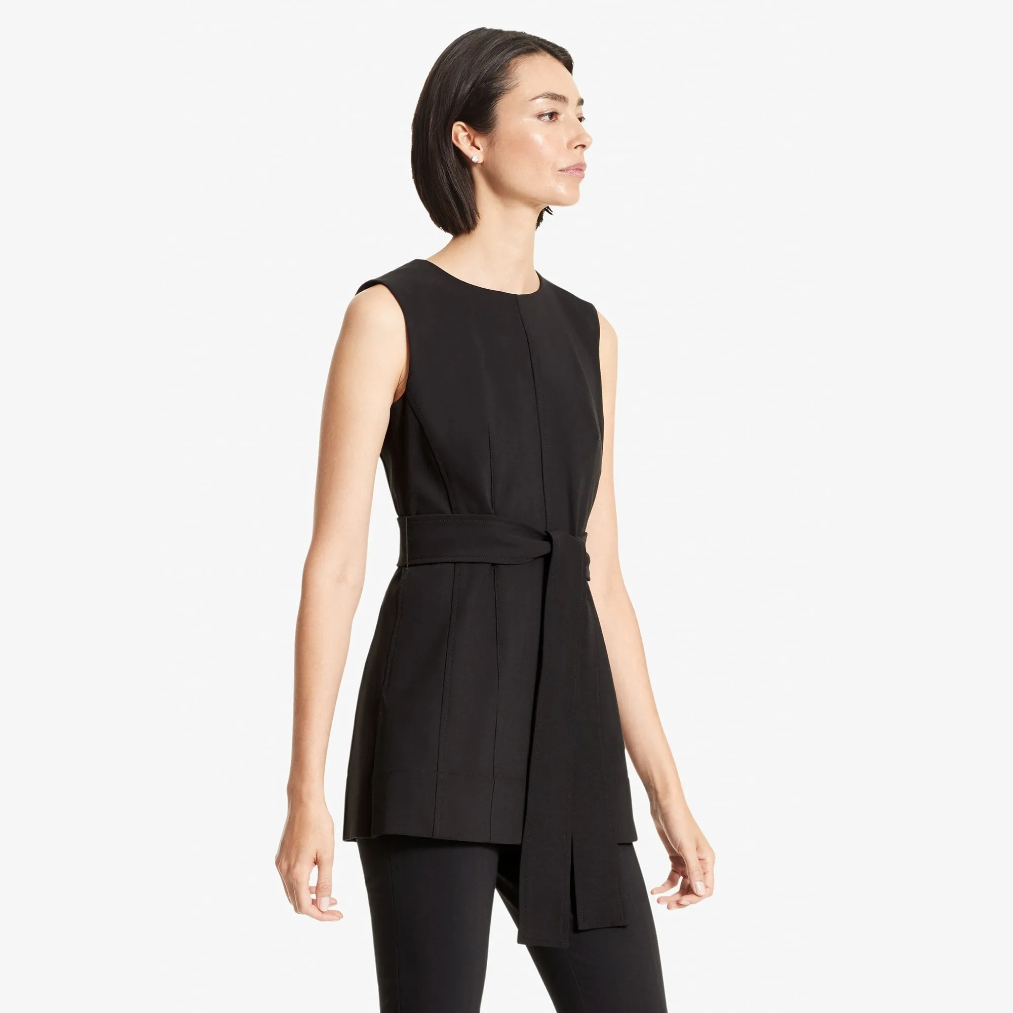 Angelina Top - PowerStretch :: Black