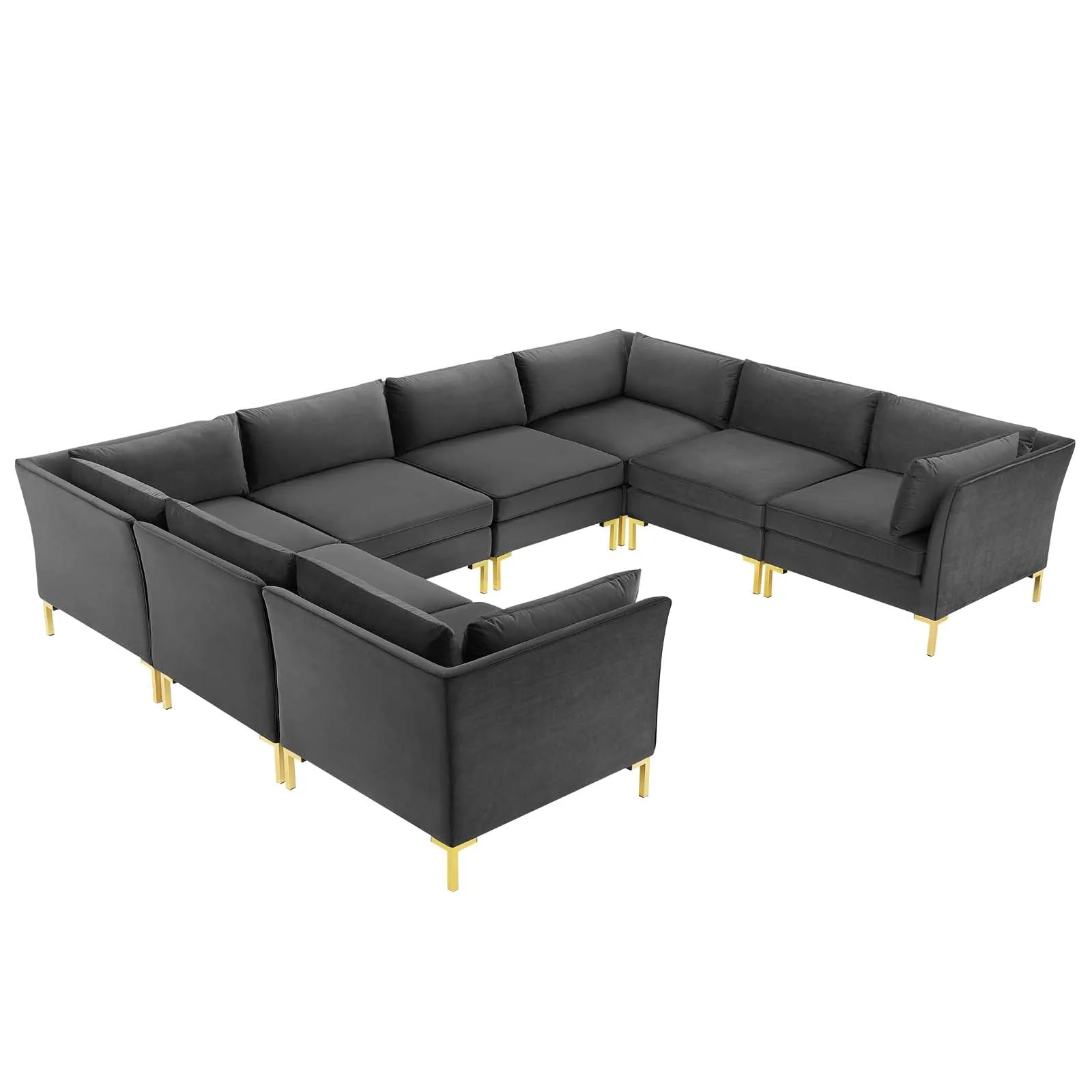 Ardent 8-Piece Performance Velvet Sectional Sofa