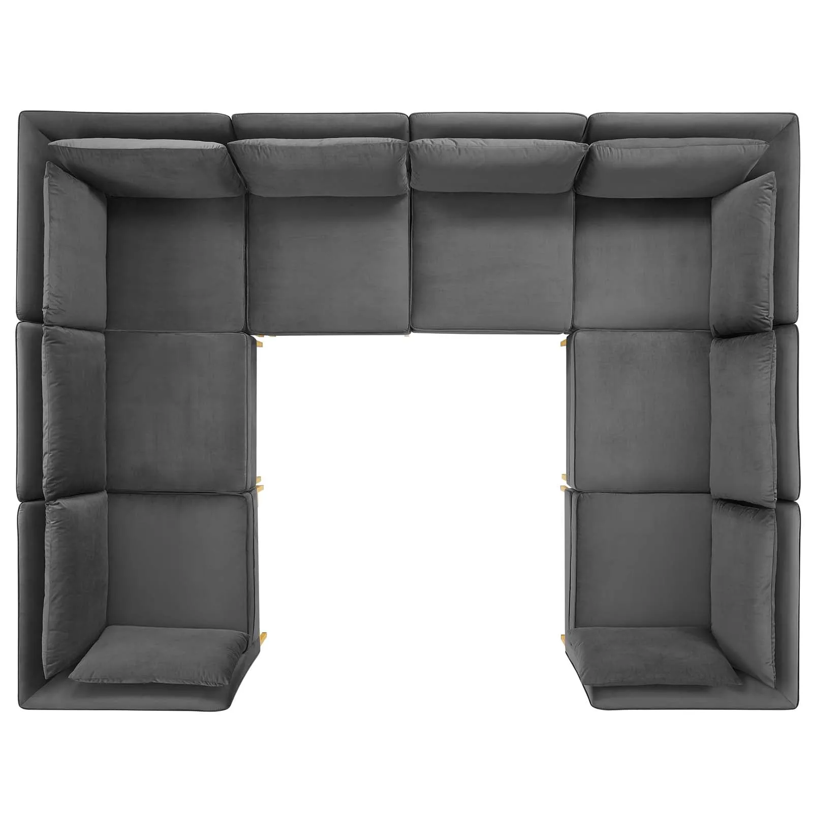 Ardent 8-Piece Performance Velvet Sectional Sofa