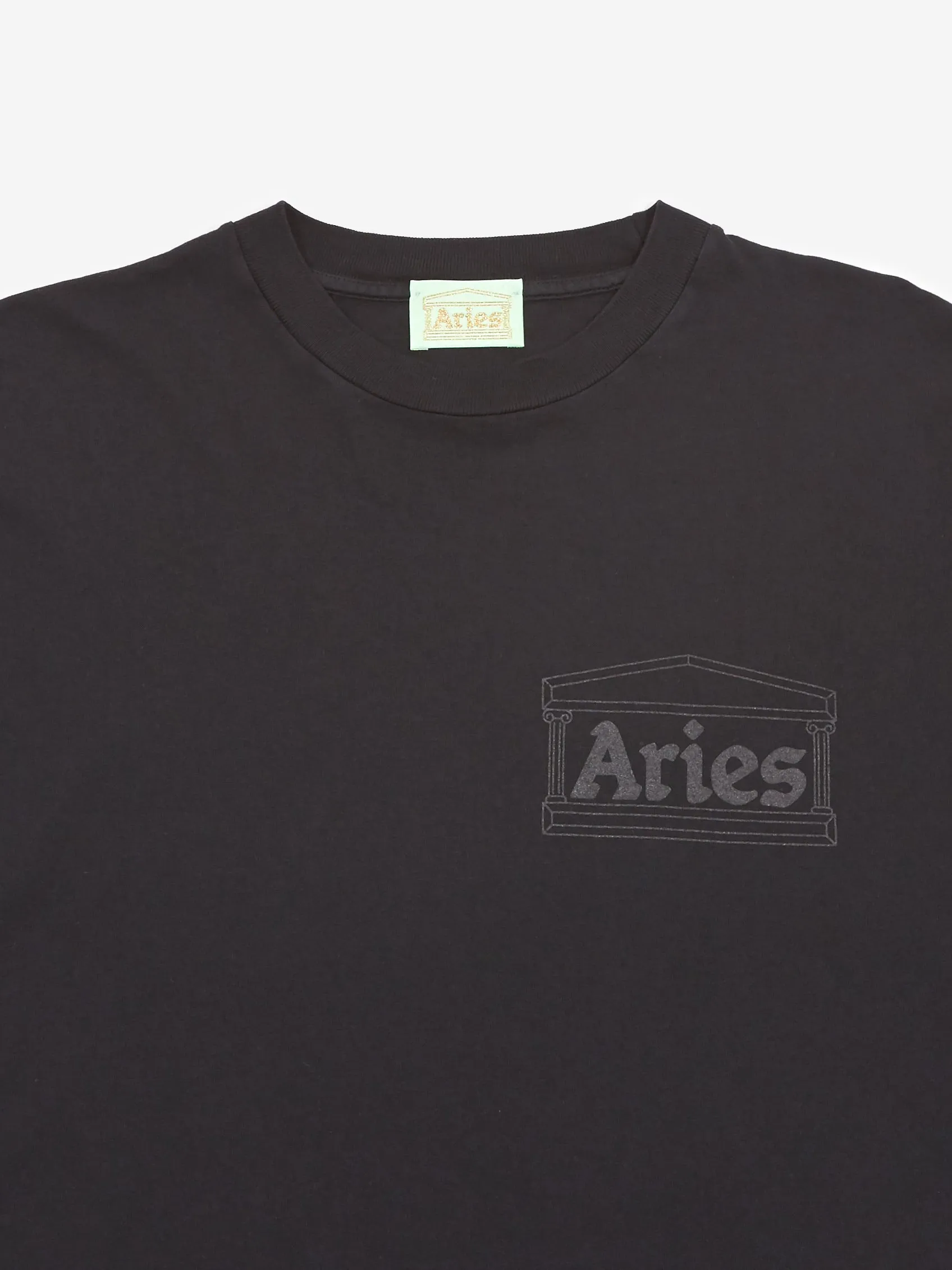 Aries Temple Short Sleeve T-Shirt W - Black