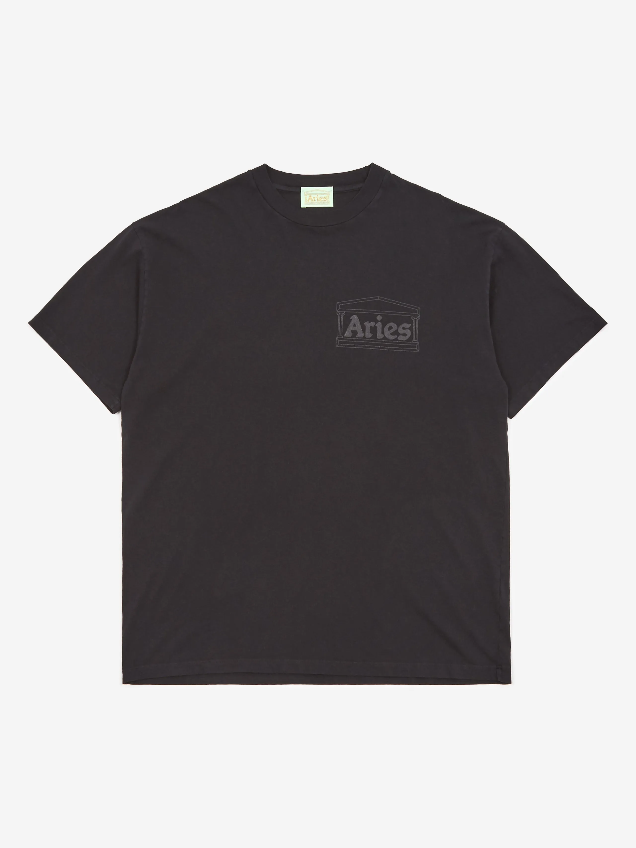 Aries Temple Short Sleeve T-Shirt W - Black