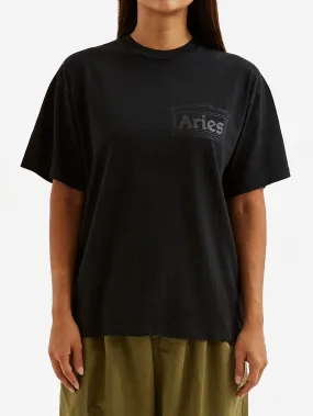 Aries Temple Short Sleeve T-Shirt W - Black