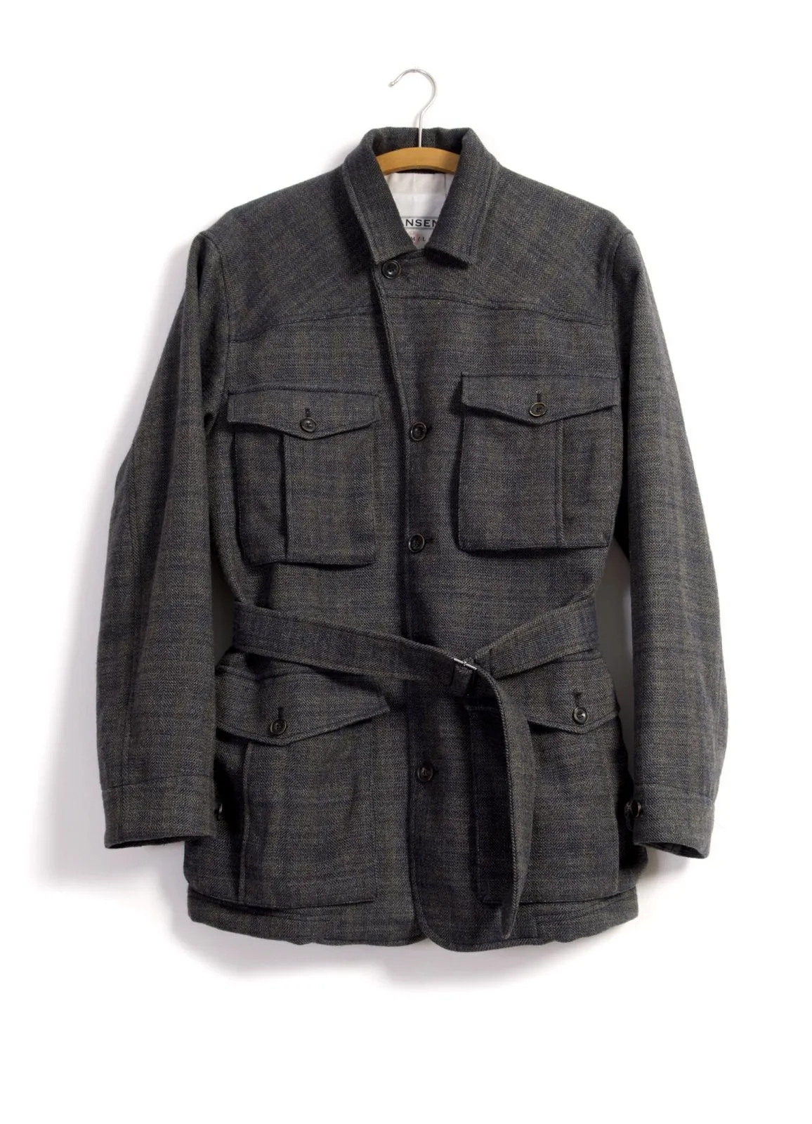 ARVE | Cargo Pockets Tweed Jacket | Trout