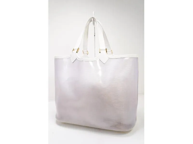 Authentic Pre-owned Louis Vuitton Epi Plage Coconut White Lagoon Bay Gm Large Tote Bag M92151 200206