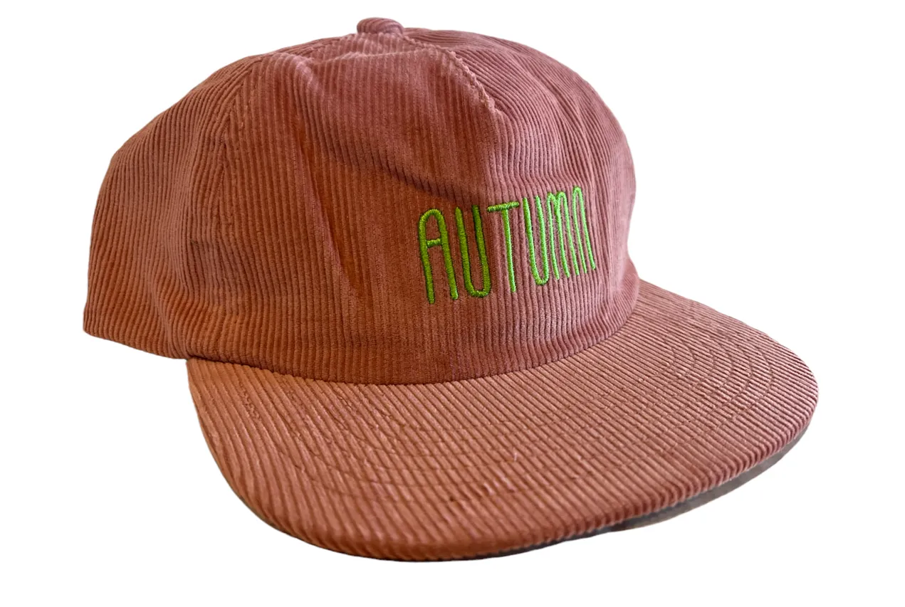 Autumn 5 Panel Corduroy Snapback Hat