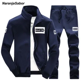 Autumn Men's Clothing Suits Male Clothing Set Casual Sweatshirts Pant