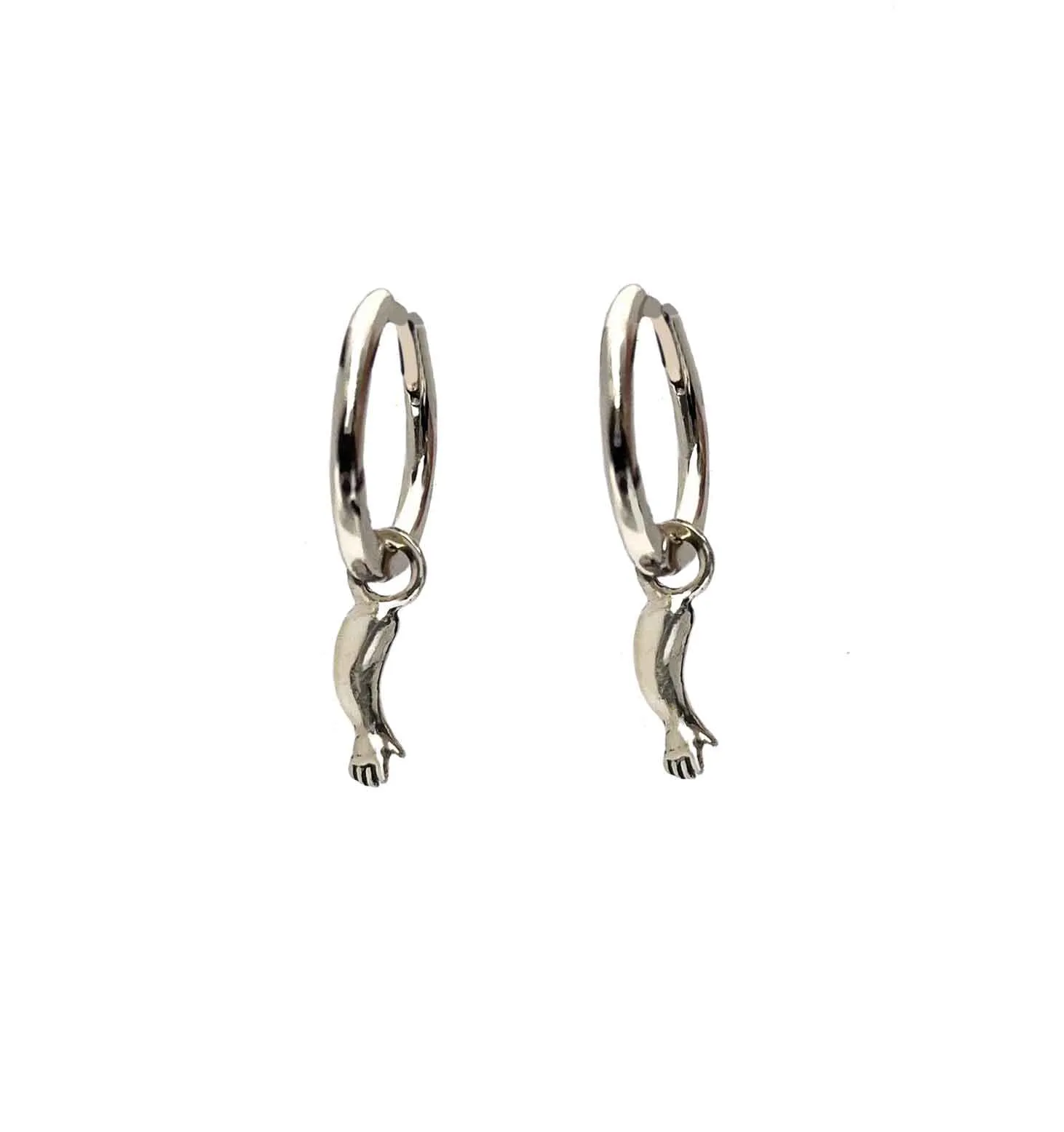 Baby Doll Bottom Hoop Earrings