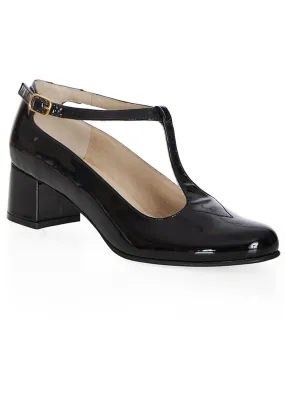 Banned Candid Patent Leather 60's Pumps Black