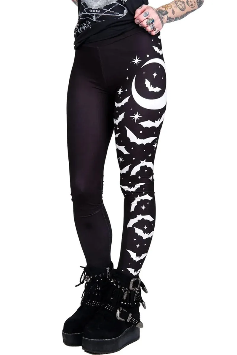 Bats and Stars High Waist Leggings