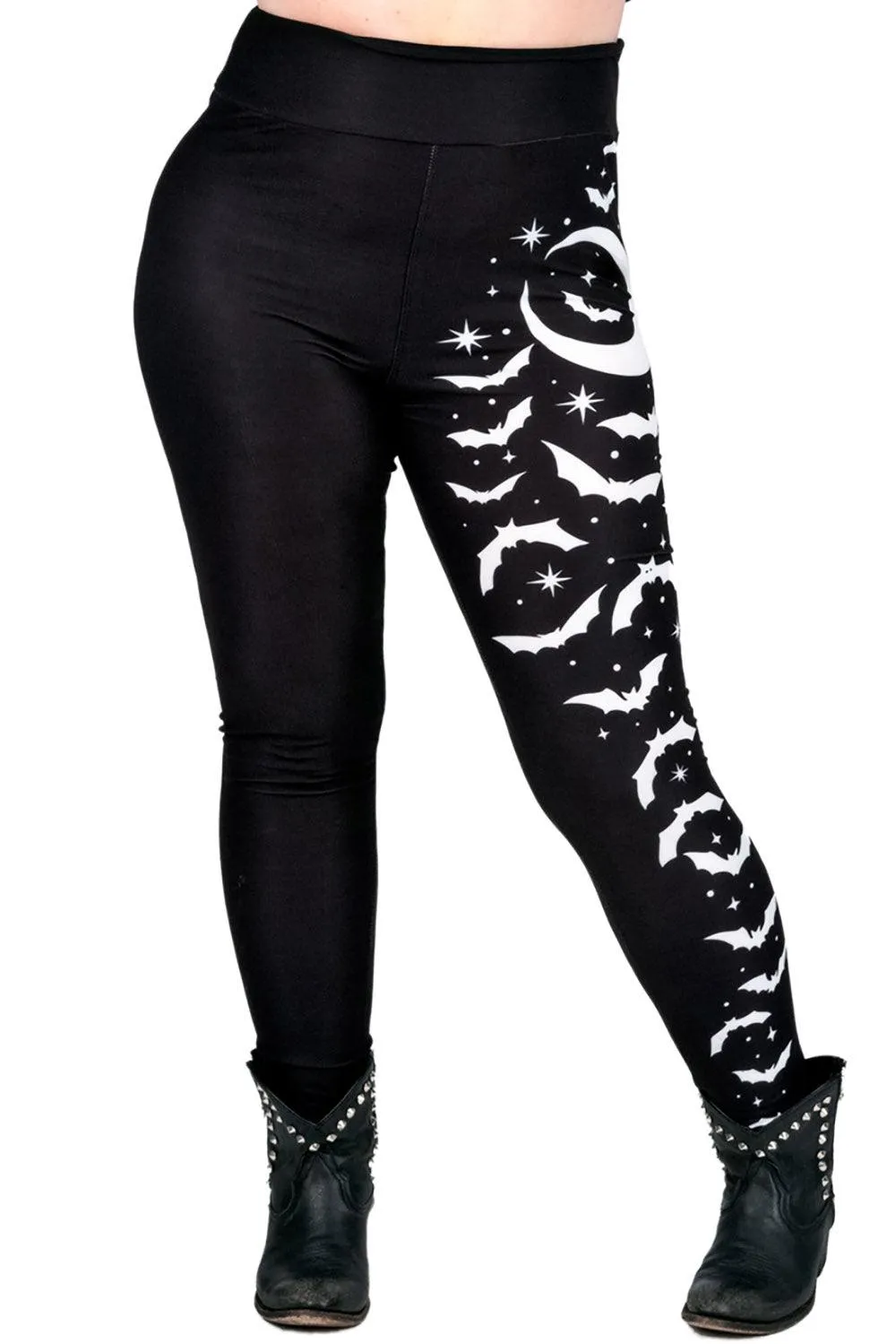 Bats and Stars High Waist Leggings