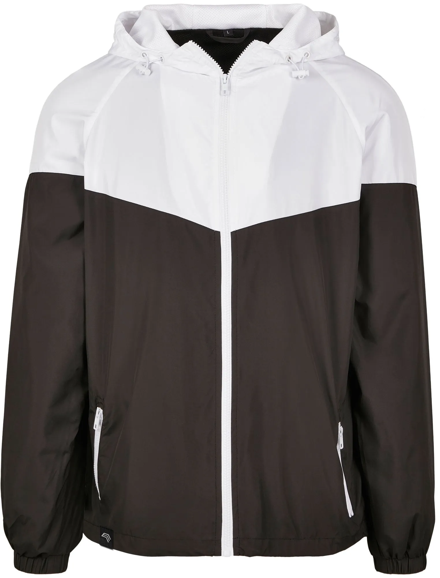 BBD 0129/160 ― Two Tone Windrunner Jacket - Schwarz / Weiß