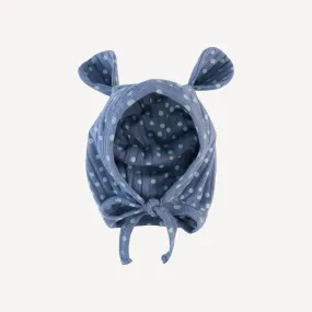 bear hat | illusion blue dot | classic rib