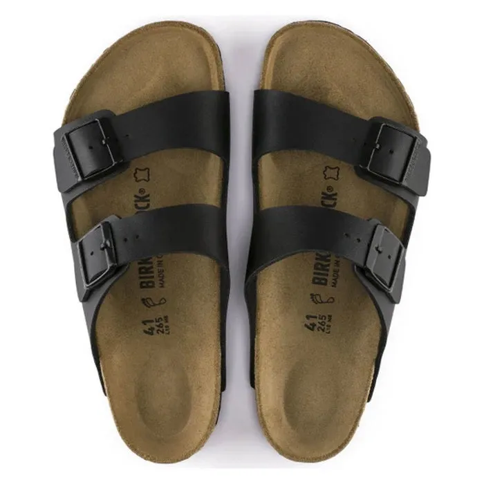 Birkenstock Arizona Birko Flor Black Narrow Width