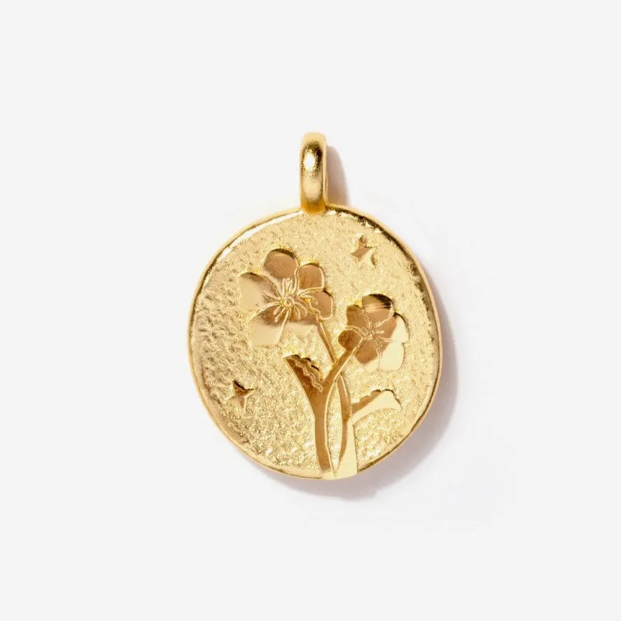 Birth Flower Charm