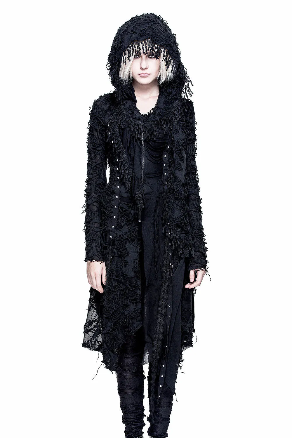 Black Witchery Tattered Cardigan