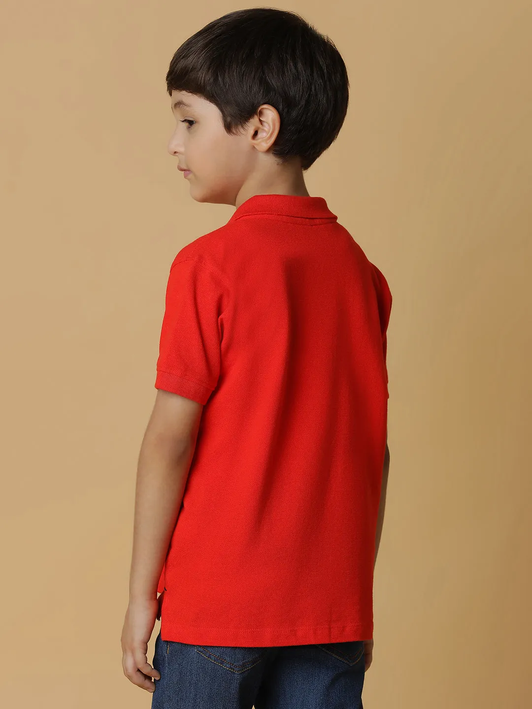 Boys Red Polo T-Shirt