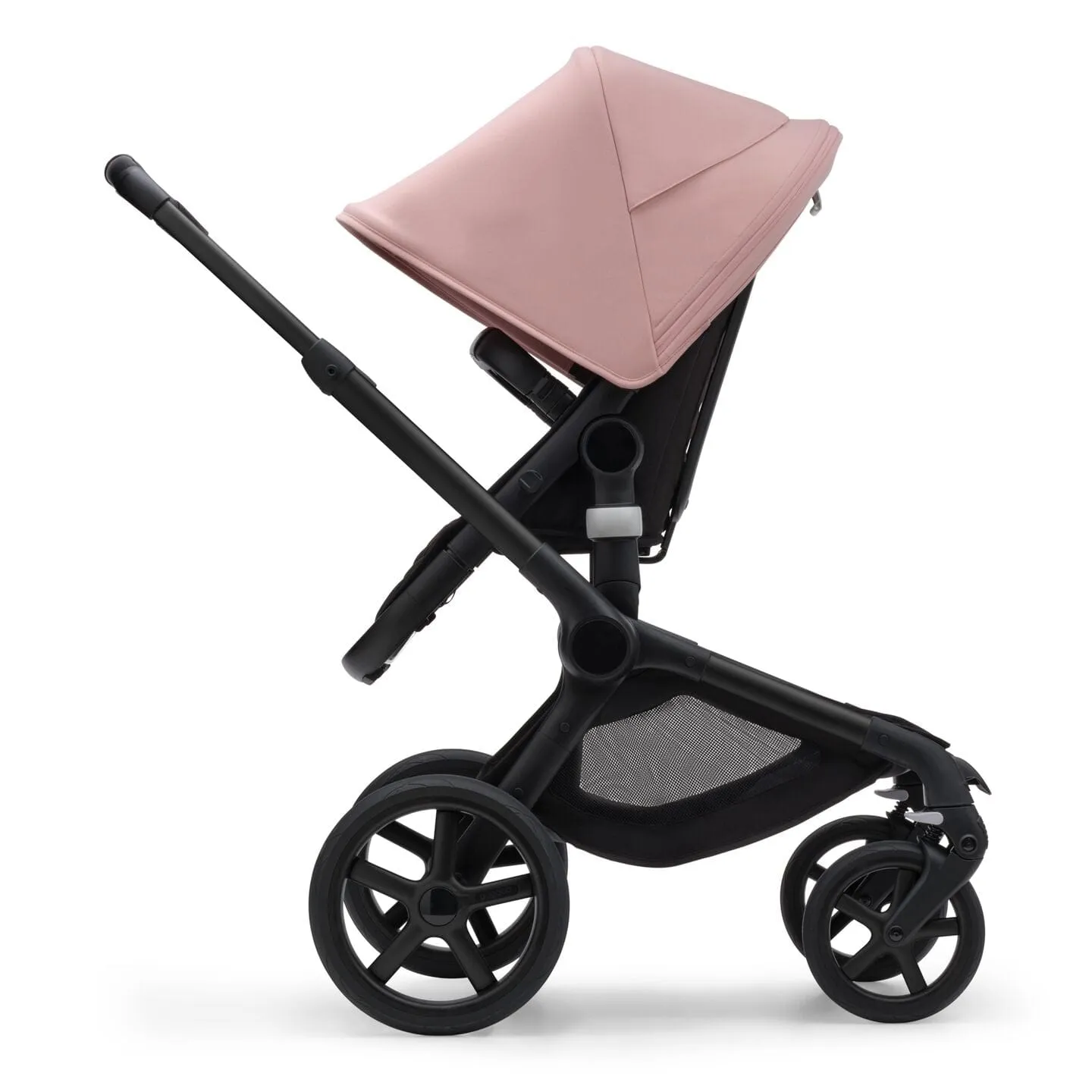 Bugaboo Fox 5, Pebble 360 PRO and Base Travel System - Black/Midnight Black/Morning Pink