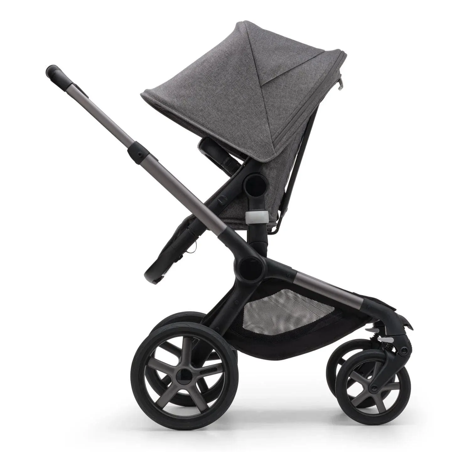 Bugaboo Fox 5, Pebble 360 PRO and Base Travel System - Graphite/Grey Melange/Grey Melange