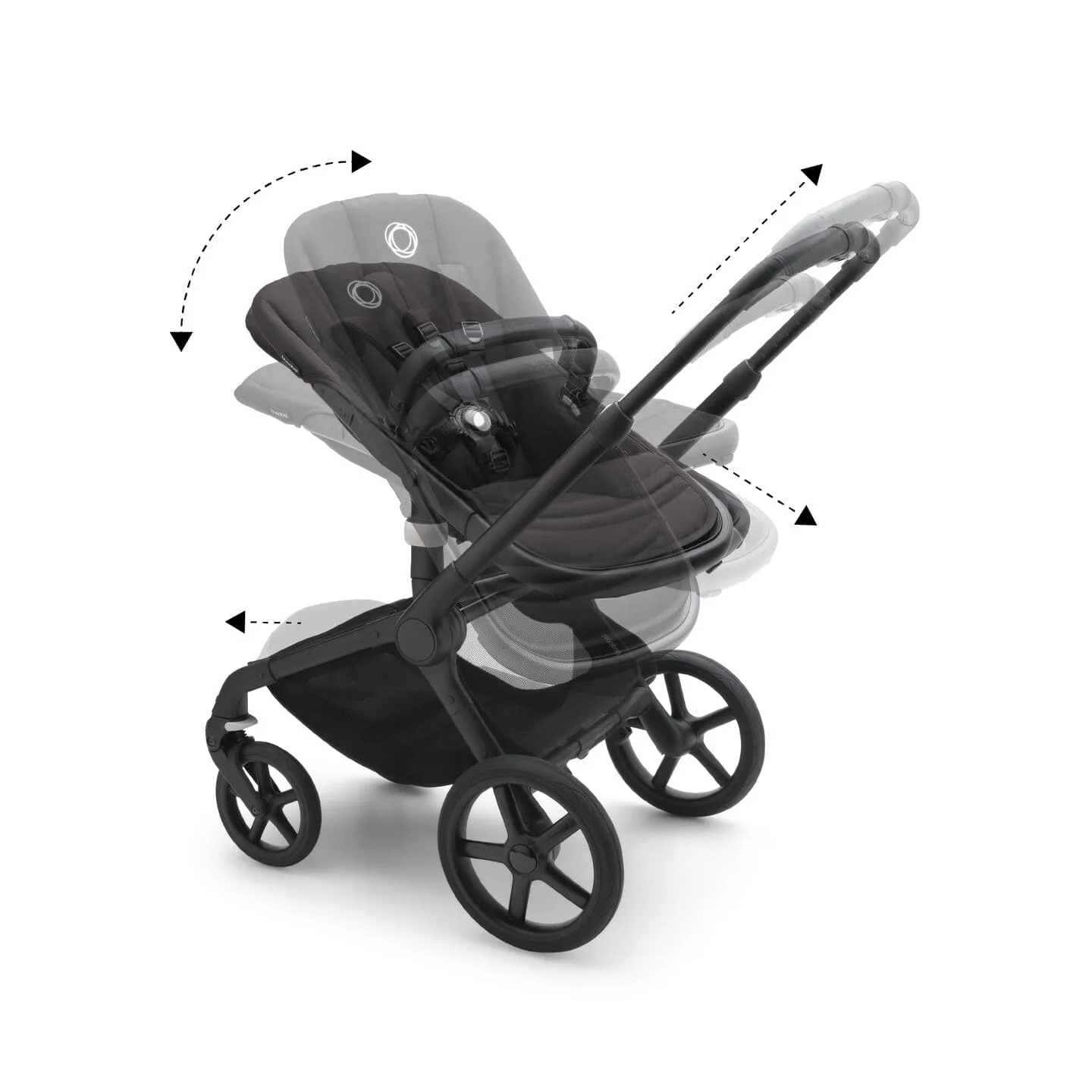 Bugaboo Fox 5, Pebble 360 PRO Ultimate Travel System - Black/Midnight Black/Midnight Black