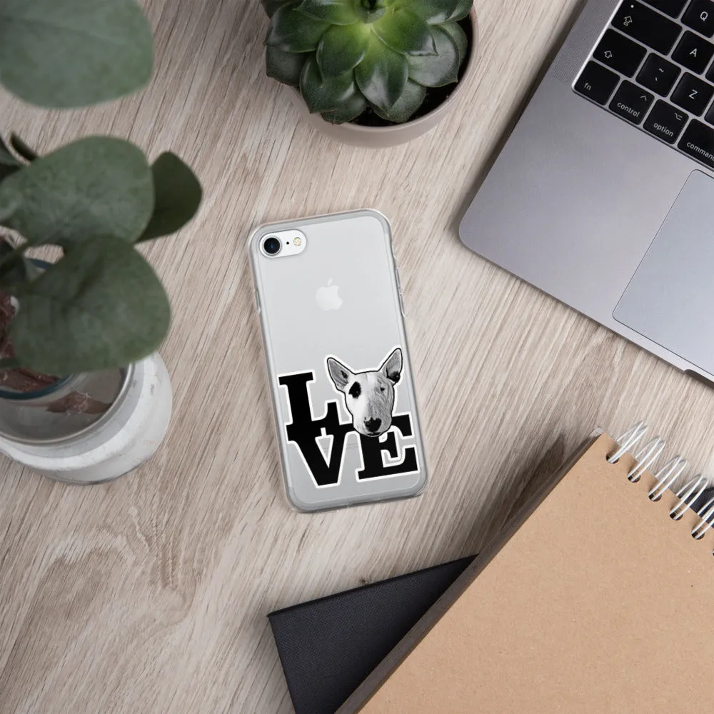 Bull Terrier Love iPhone Case