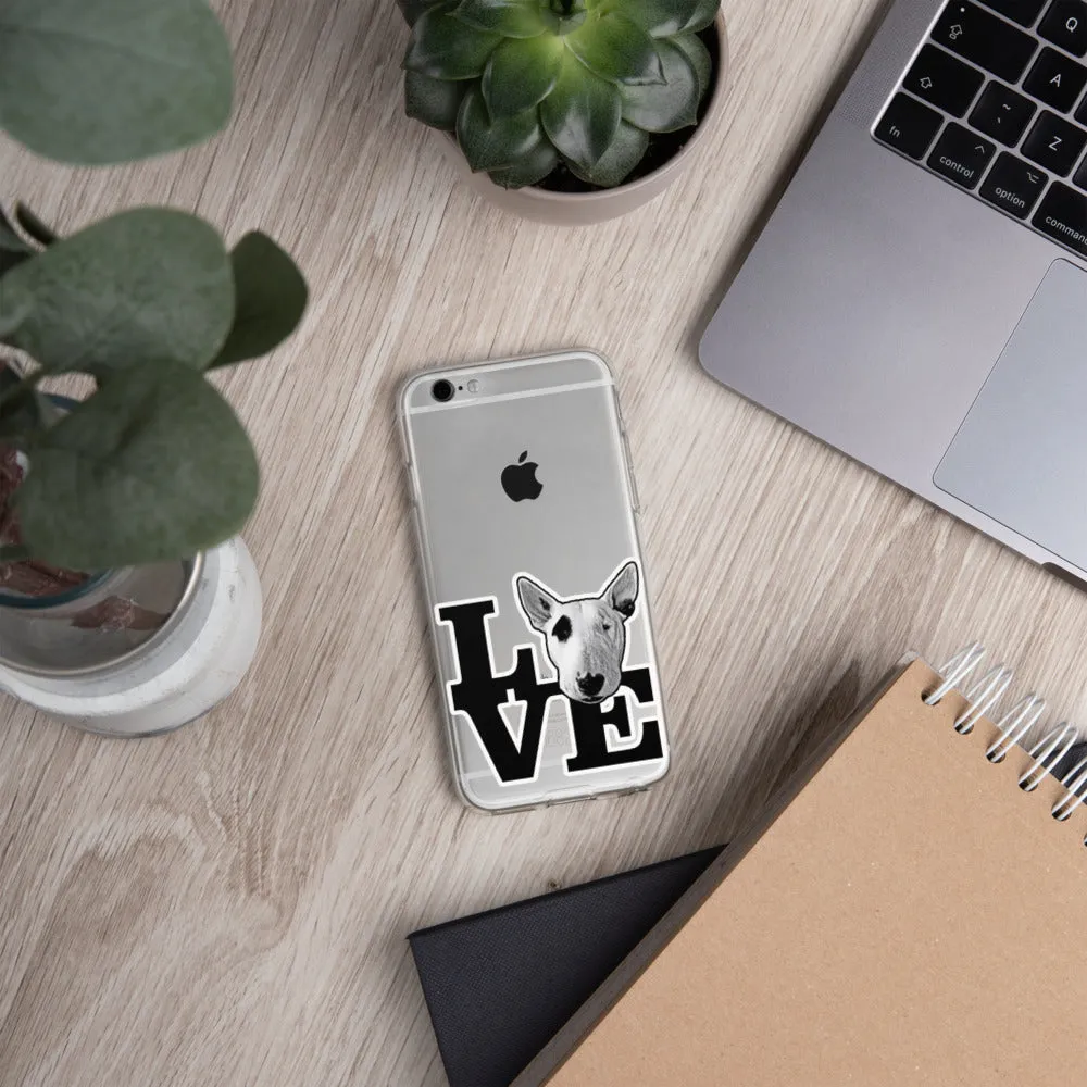 Bull Terrier Love iPhone Case